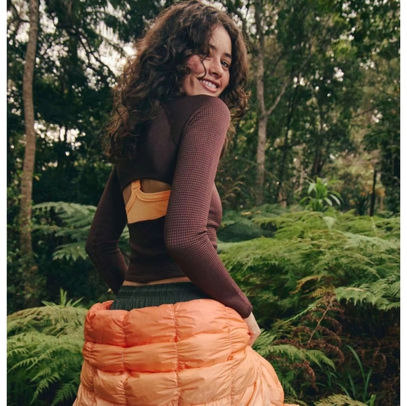 Fp Movement By Free People Bail Out Layer Top In Cocoa - Picture 3 of 6